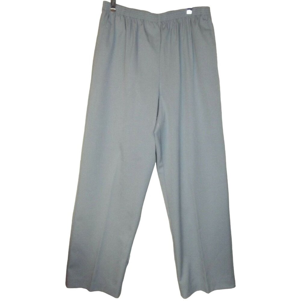 Alfred Dunner Pants Womens Size 14 x 29" Light Blue Pull-On Elastic Waist